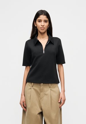 SPACER HALFZIP - Polo - black