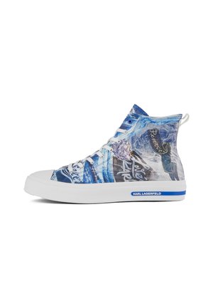 Karl Lagerfeld Jeans Zapatillas altas - white blue