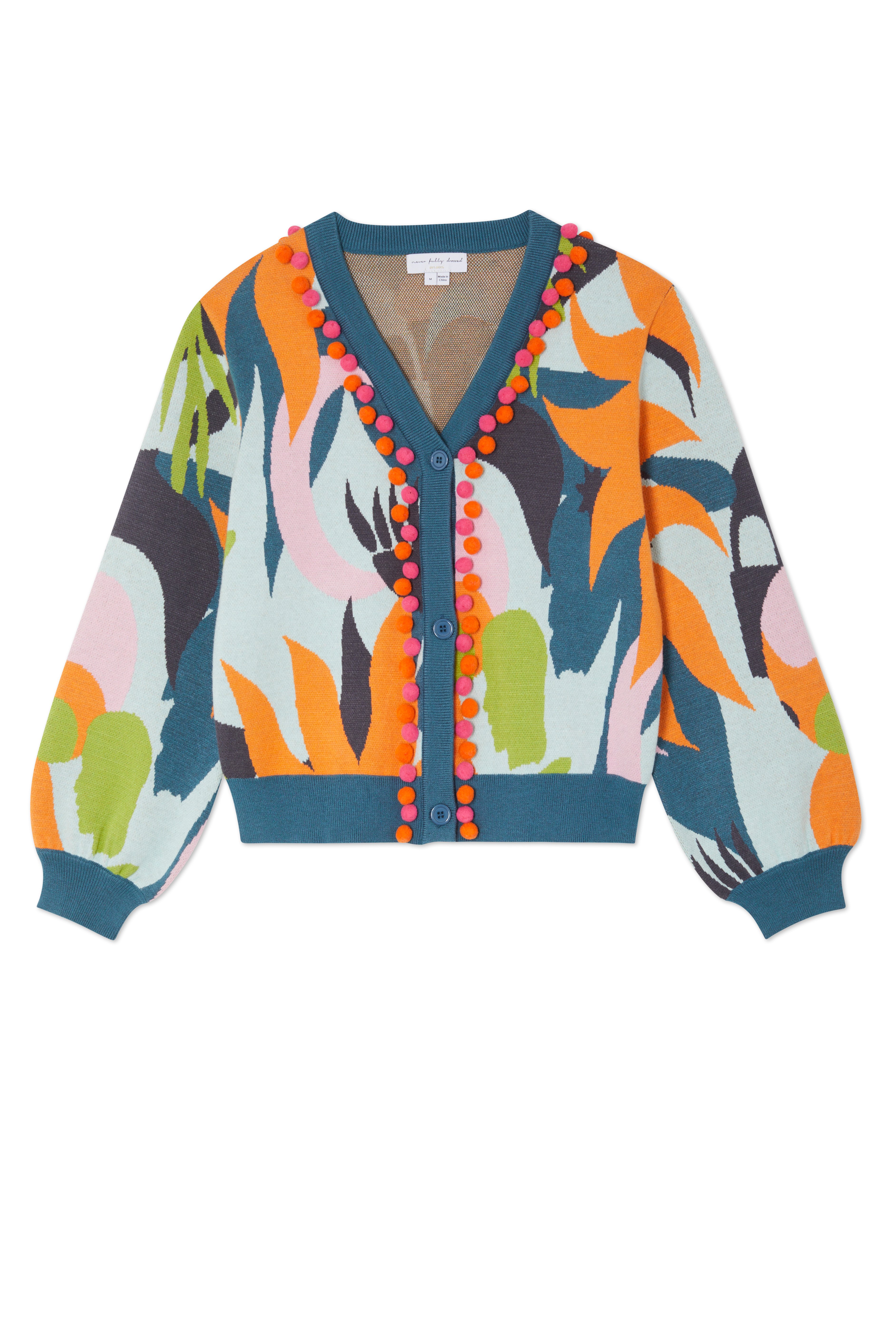 Never Fully Dressed BALEARIC FORREST CARDI - Cardigan - blue