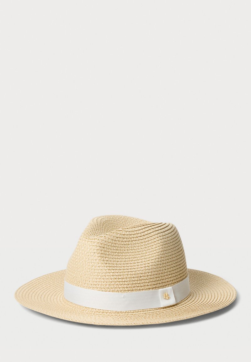 Lauren Ralph Lauren PACKABLE STRAW FEDORA - Kalap - natural/cream