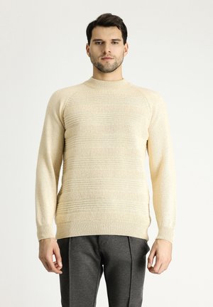 MOCK-TURTLENECK - Jersey de punto - stone