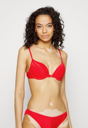 MARTINIQUE PLEAT - Bikini top - red mix