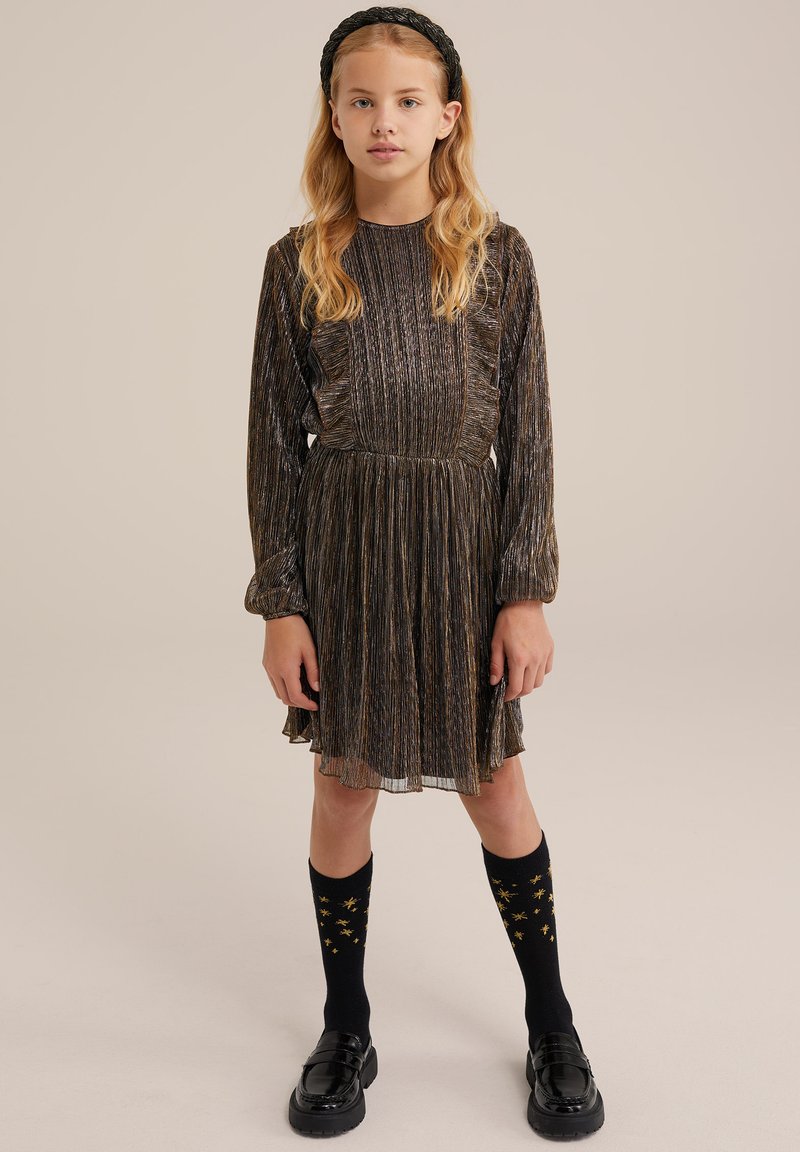 WE Fashion Cocktailjurk goudkleurig WE Fashion Cocktailjurk goudkleurig