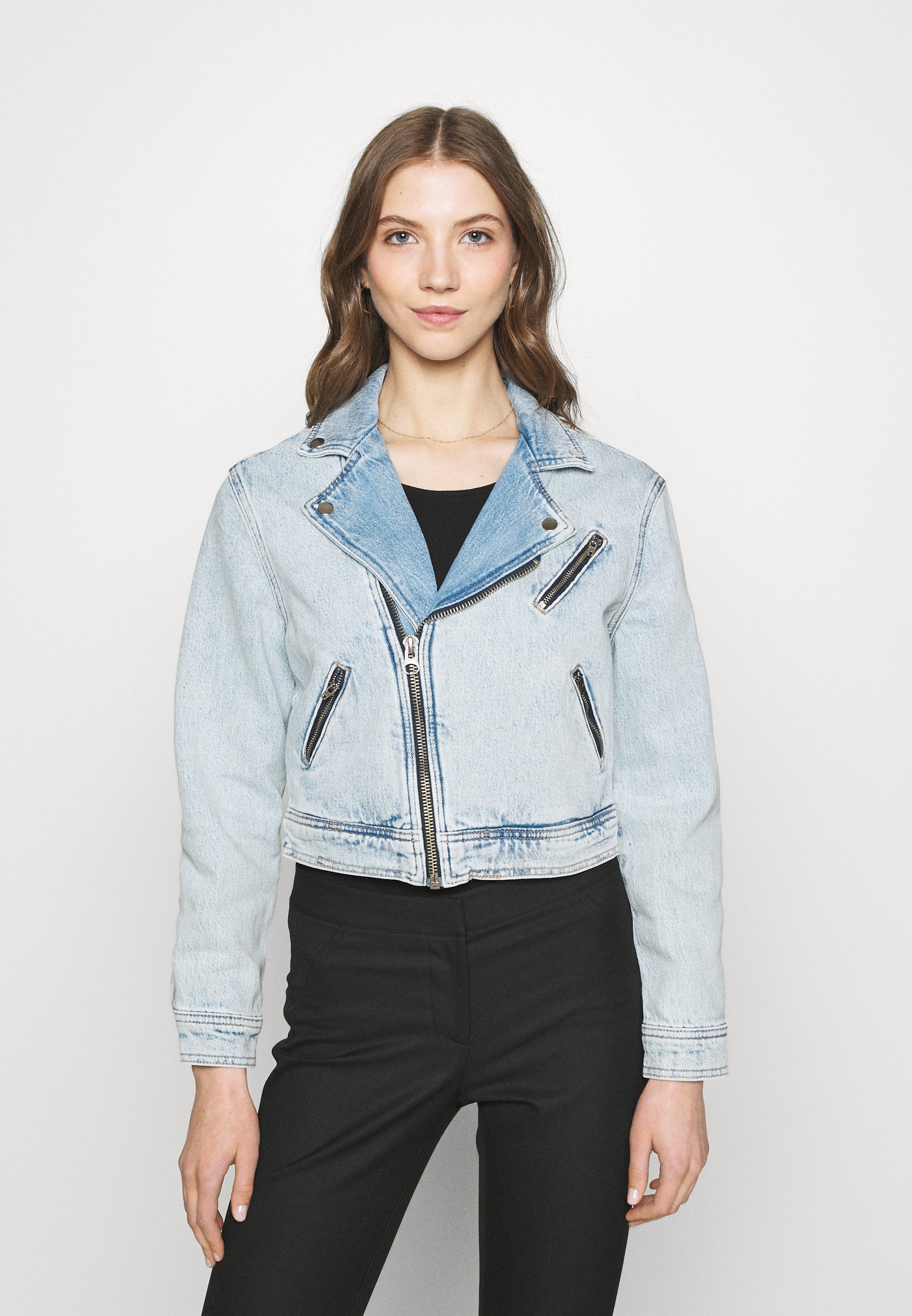 ONLY ONLSTEFFIE BIKER JACKET - Denim 