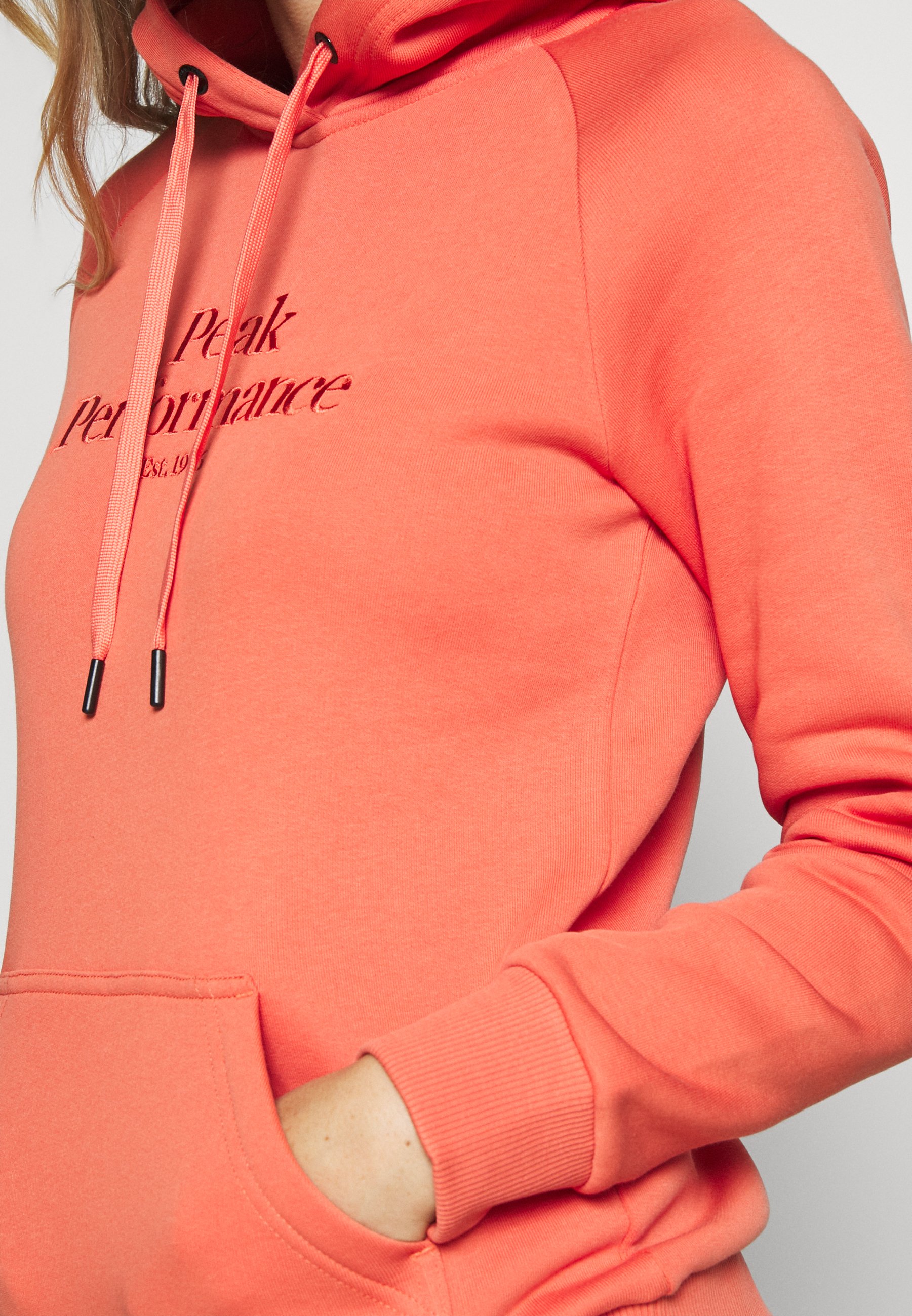 Peak Performance ORIGINAL HOOD Hoodie clay redrød Peak Performance ORIGINAL HOOD Hoodie clay redrød