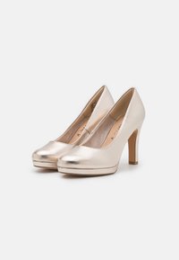 Tamaris Plateaupumps - light gold