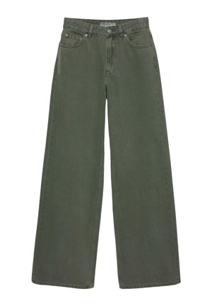WIDE-LEG  - Jeans a zampa - mottled dark green