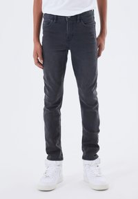 Name it - NKMSILAS PANT - Vaqueros slim fit - black denim Imagen en miniatura 1