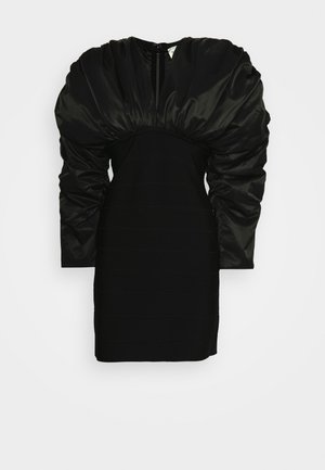 Hervé Léger RUCHED MINI DRESS - Kokteilikleit/peokleit - black