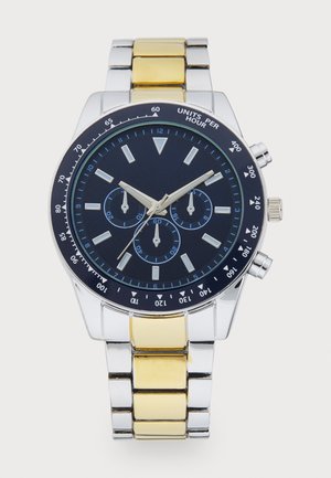 Watch - gold-coloured/silver-coloured/blue