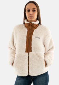 BOUNDLESS DISCOVERY FULL ZIP - Flísová bunda - blanc