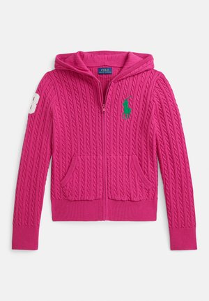 BIG PONY MINI CABLE FULL ZIP HOODIE 7-16Y - Ζακέτα - college pink