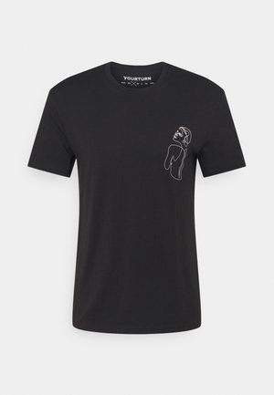 STAR SIGN LOGO UNISEX - T-shirt z nadrukiem - black