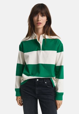 STRIPED HEAVY RUGGER - Polo shirt - bold green