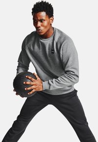 Under Armour - RIVAL CREW - Sudadera - pitch gray light heather Imagen en miniatura 1