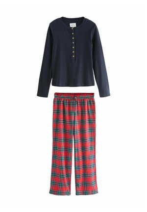 REGULAR FIT - LONG SLEEVE SET - Nachtwäsche Set - red flannel check