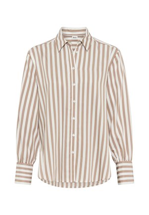 BRAX STYLE VIC - Button-down blouse - taupe