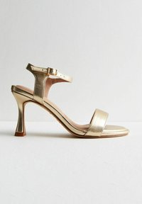 New Look Sandaalit nilkkaremmillä - gold-coloured