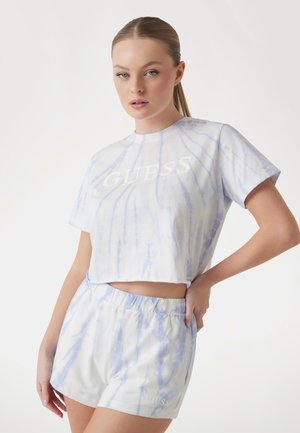 Print T-shirt - mehrfarbig violett