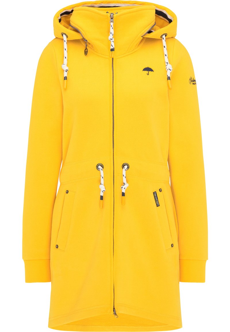 Schmuddelwedda Halflange jas mosterdgeel