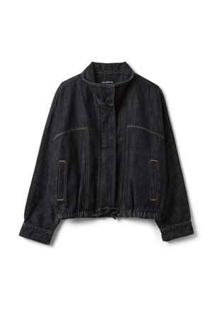 Les Copains, DENIM JACKET WITH ZIP, OVERSIZED FIT - Chaqueta vaquera - dark blue