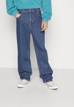 Vaqueros holgados - dark-blue denim