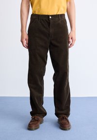 carhartt simple pant tobacco Carhartt WIP SIMPLE PANT - Trousers - tobacco rinsed/dark brown