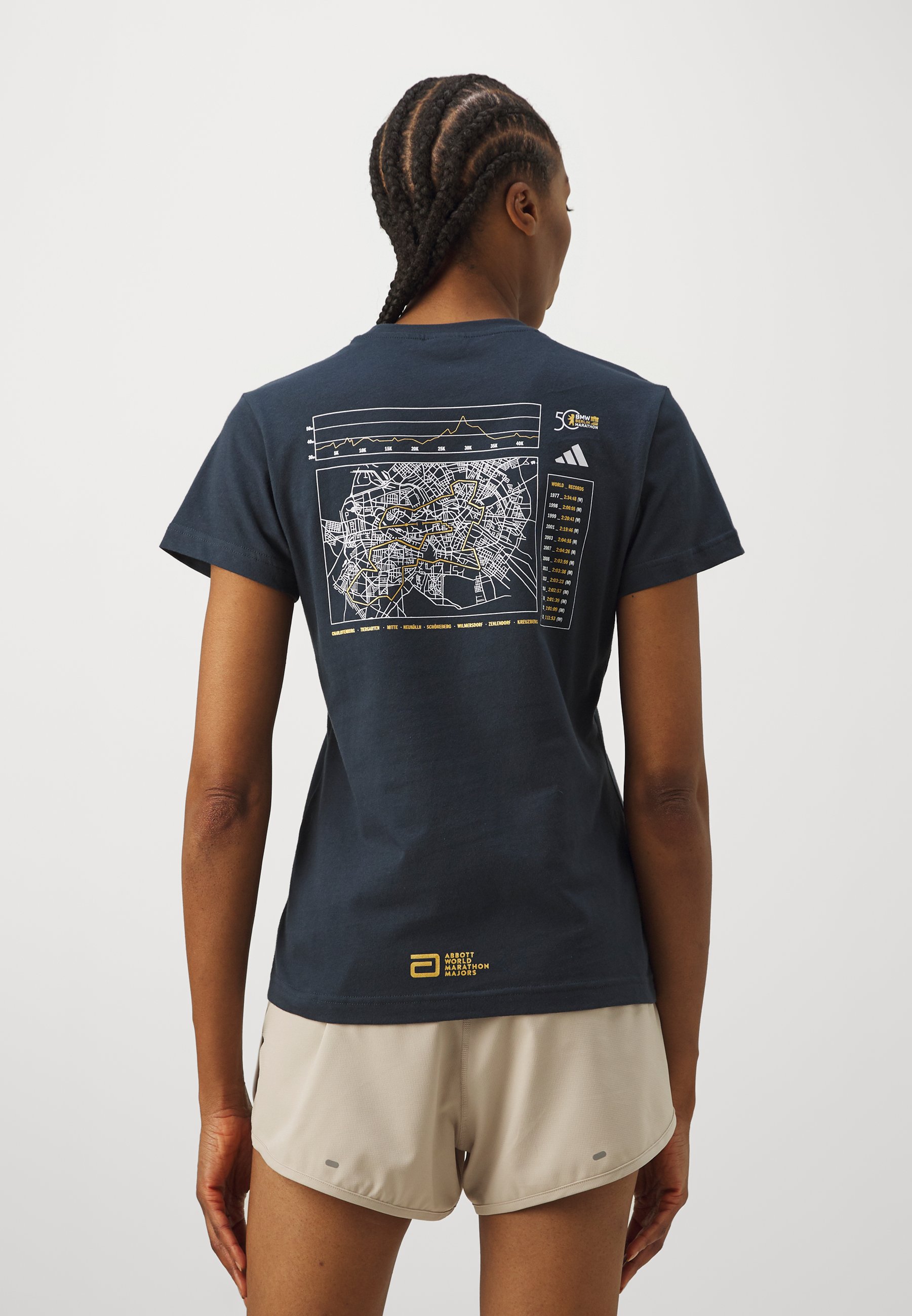 アディダス Adidas 【 Berlin Marathon Graphic T-Shirt Womens Women 】 レディース Buy adidas Womens Berlin Marathon 2022 Top White