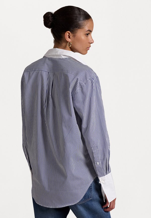 RELAXED FIT TWO TONE STRIPED SHIRT - Button-down blouse3