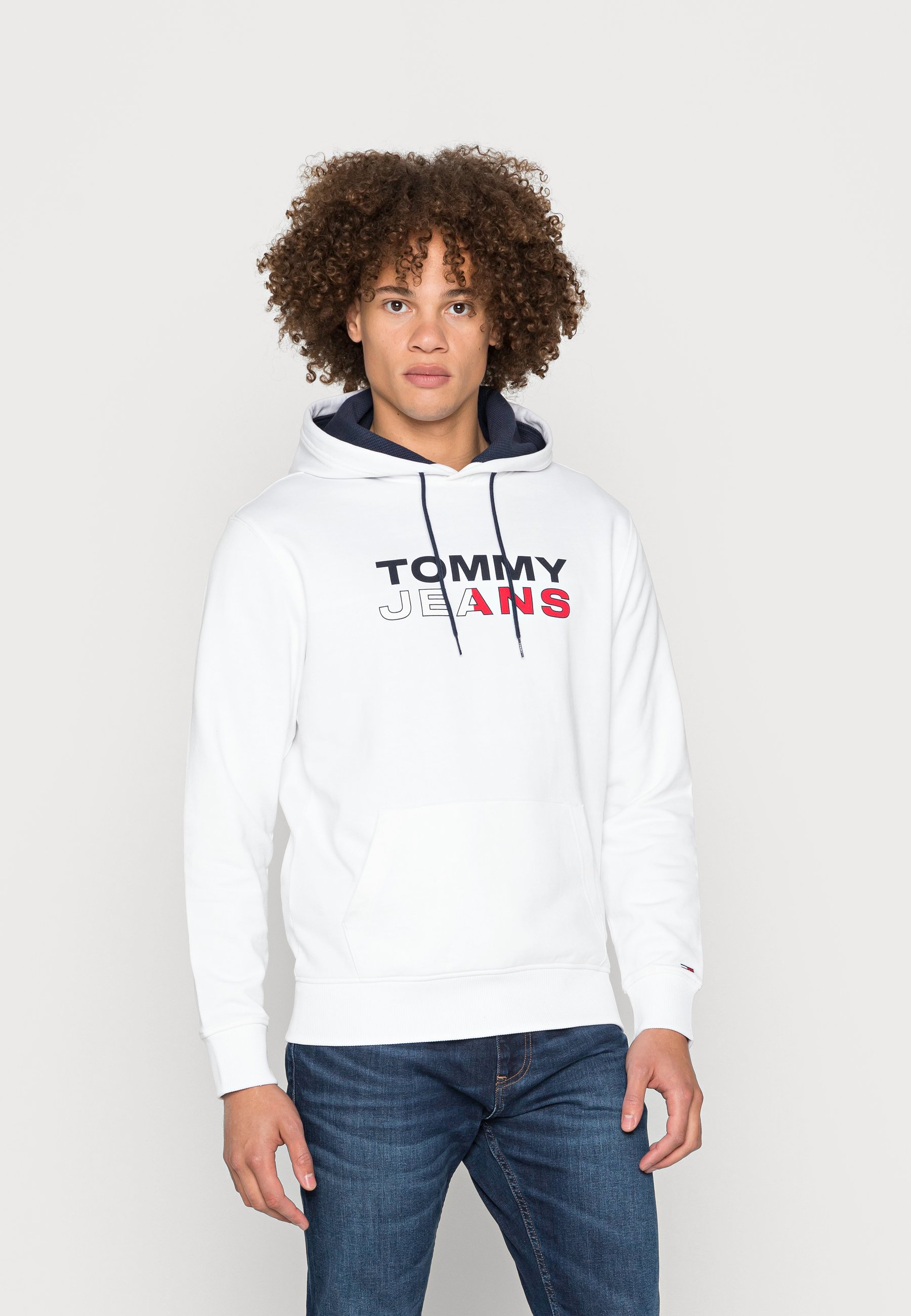 Tommy Jeans Felpa con cappuccio - white/bianco - Zalando.it