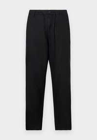 SLH180 RELAXED CROPPED MAGNUS PANT - Bukse - black
