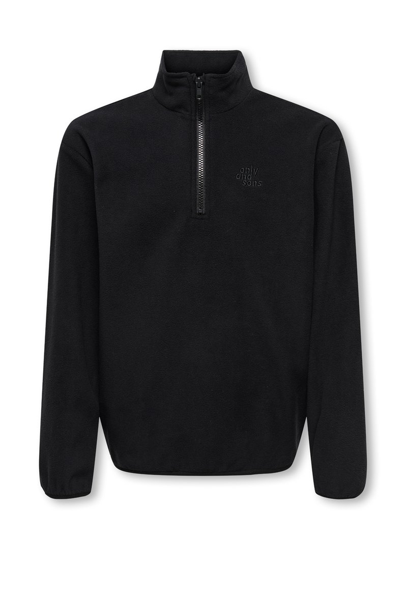 ONLY & SONS junior Fleece trui zwart