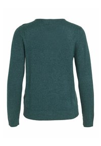 VILA VIRIL L/S V-NECK TOP - Džemperis - ponderosa pine