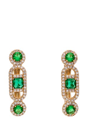 Fülbevalók - rose gold green