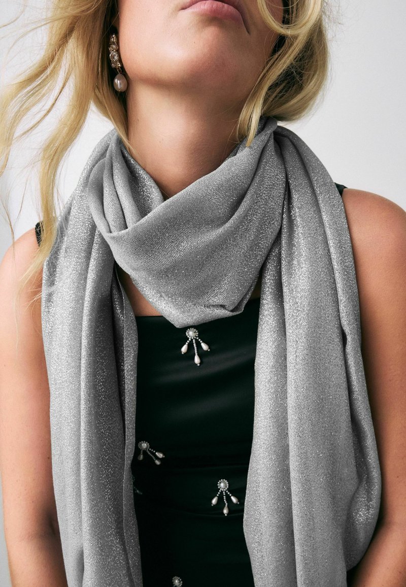 Next Sjaal - silver sparkle