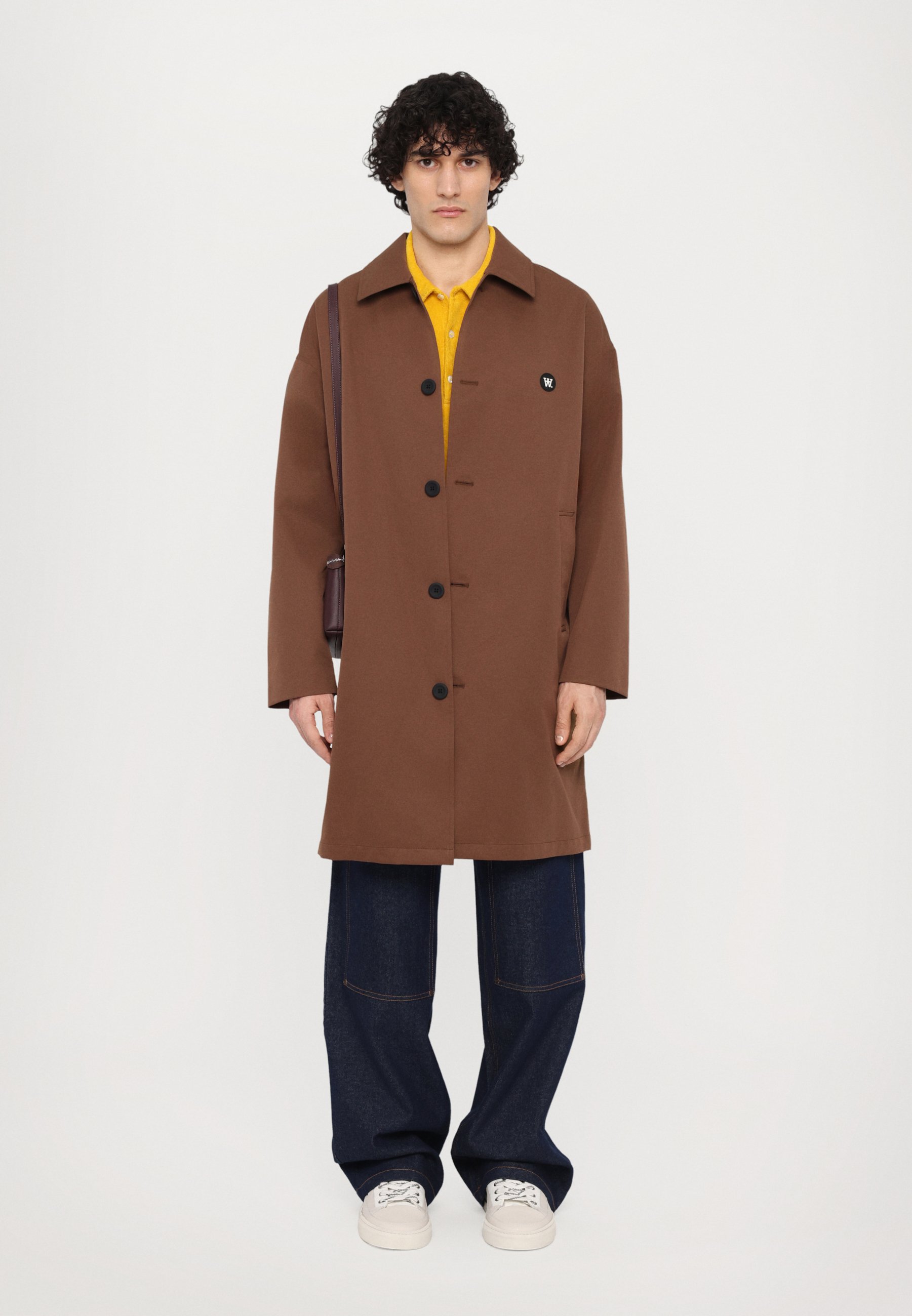 WOOD WOOD BROCK COAT - Trenchcoat - potting soil/brown - Zalando.co.uk