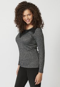 Koroshi LONG SLEEVE - Strickpullover -    black