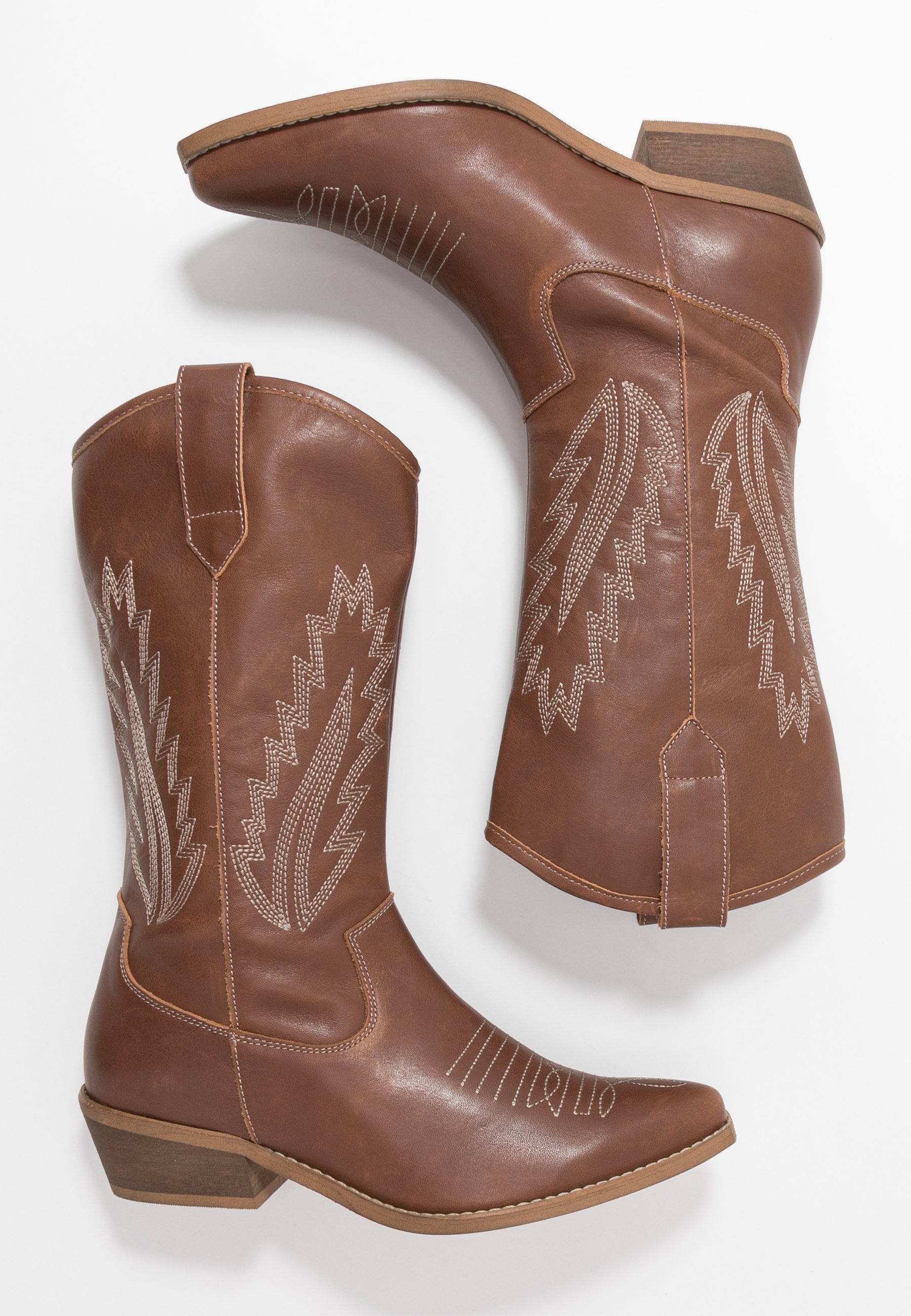 INSTA FEATHER Cowboy Bikerlaarzen cognac brown INSTA FEATHER Cowboy Bikerlaarzen cognac brown