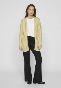 VILA VIRIL OPEN CARDIGAN - Chaqueta de punto - pale banana