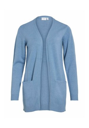 VILA, VIRIL OPEN L/S KNIT CARDIGAN - NOOS - Kardigán - blue shadow