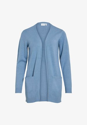 VILA, VIRIL OPEN L/S KNIT CARDIGAN - NOOS - Kardigán - blue shadow