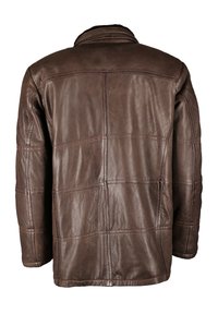 JCC MIT BRUSTTASCHE - Lederjacke - dark brown/braun - Zalando.at