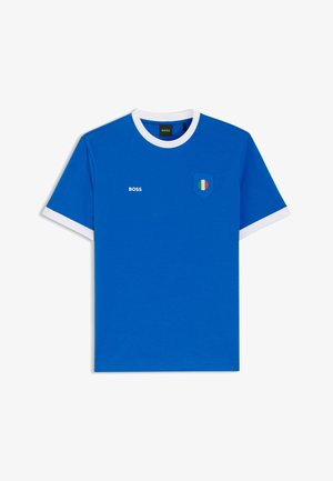 BOSS, BOSS TS_BB BC LUX TEE - T-Shirt print - blue ten