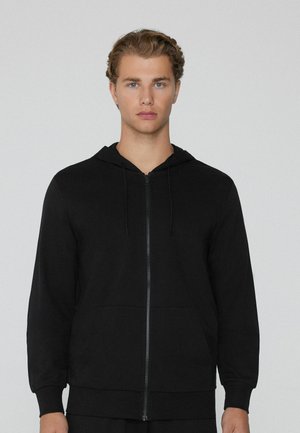 Sudadera con cremallera - black