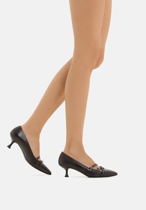 STRAPED - Decolleté - dark brown