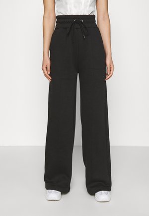 WIDE LEG SEAM DETAIL - Spodnie materiałowe - black