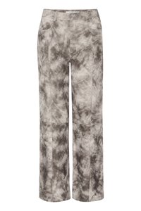 SUEDY PANTS - Kožené nohavice - vintage grey