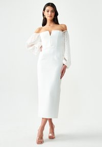 BWLDR BROWNE MIDI  - Laisvo kirpimo suknelė - white