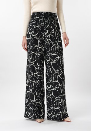 Anna Field Παντελόνι - black base white print