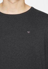 TOM TAILOR MEN PLUS Pullover - black grey melange